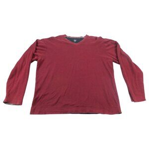 Nike Golf Sweater Mens Red Gray Fleece Dri-Fit Convertible‎ Performance Pullover